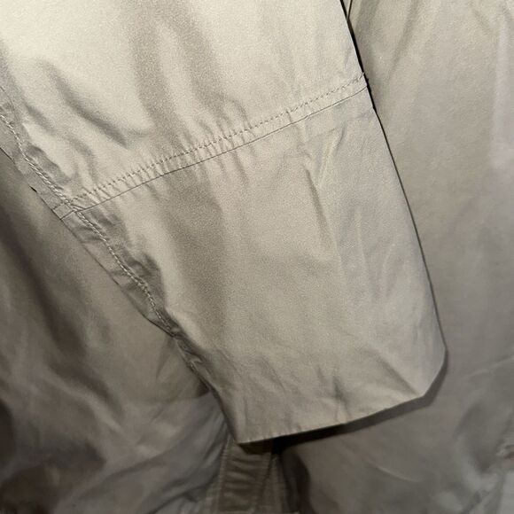 EMS L System Three Tan Lightweight Hooded Full Zip Rain Jacket - Picture 5 of 16